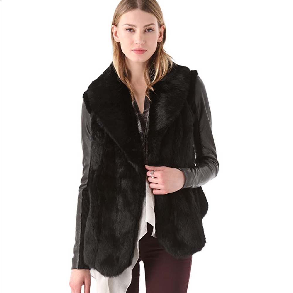 Veda fur and leather jacket